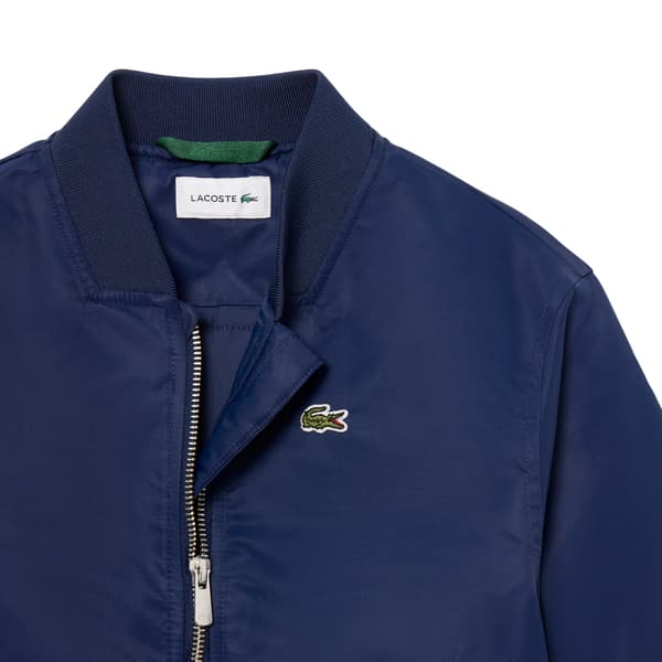 Lacoste Barn/Kids Broderad Logotyp Bomberjacka 8 År N Navy Blue 8 Years