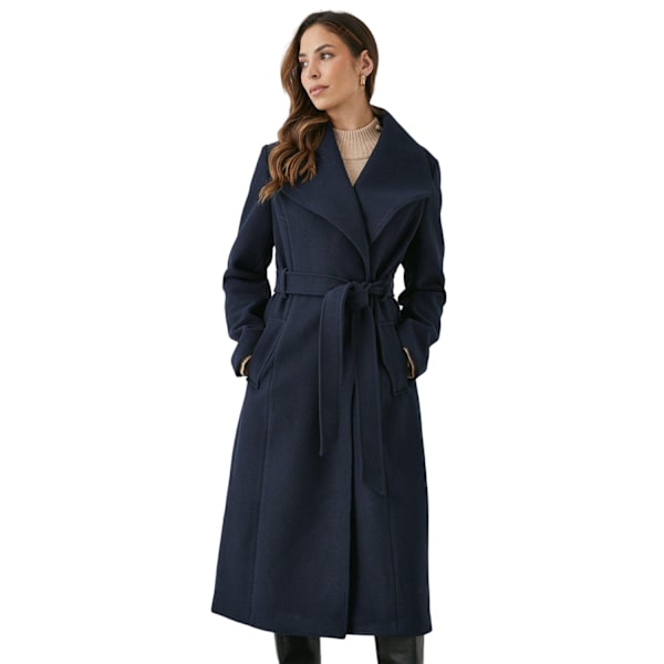 Principles Dam/Damer Bältad Wrap Longline Kappa 16 UK Marinblå Navy 16 UK