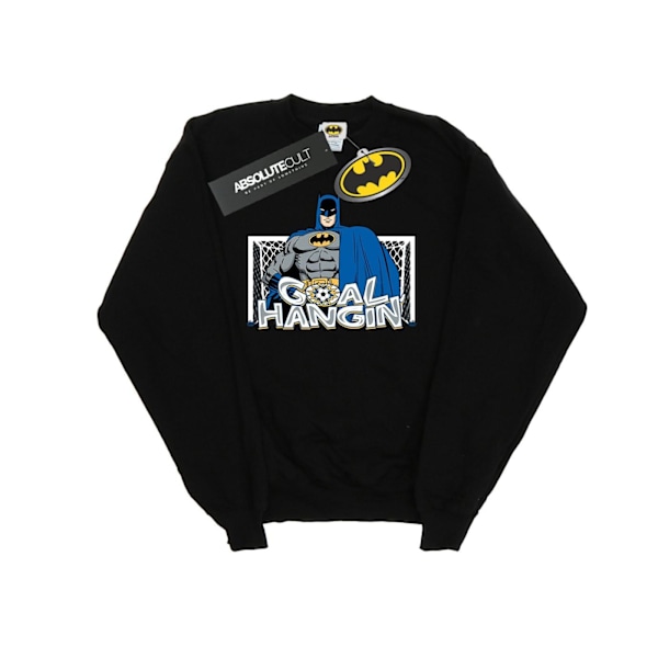 DC Comics Dam/Kvinnor Batman Fotbollsmål Hängande Sweatshirt Black M