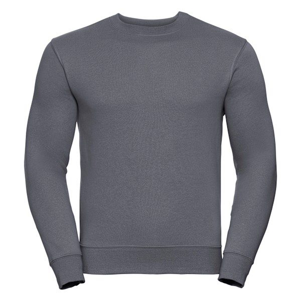 Russell Herr Authentic Sweatshirt (Smalare Passform) M Convoy Grå Convoy Grey M