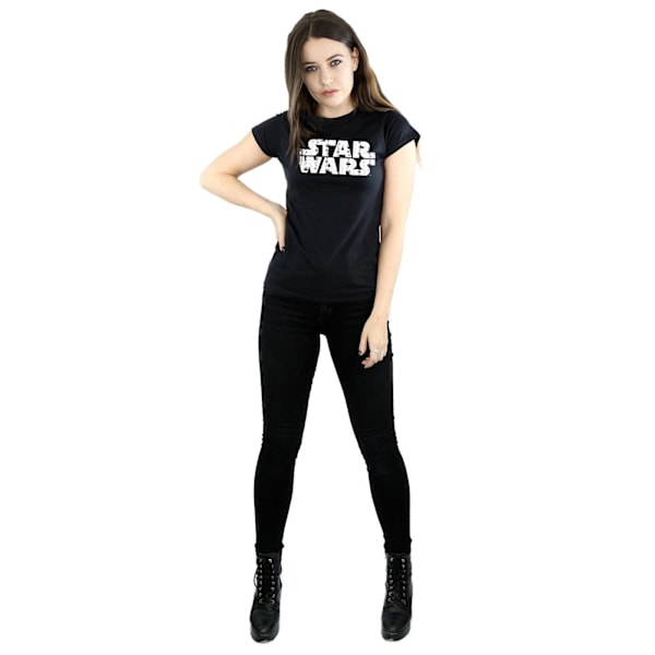 Star Wars Dam/Damer Jul-logotyp Bomull T-shirt L Röd Red L