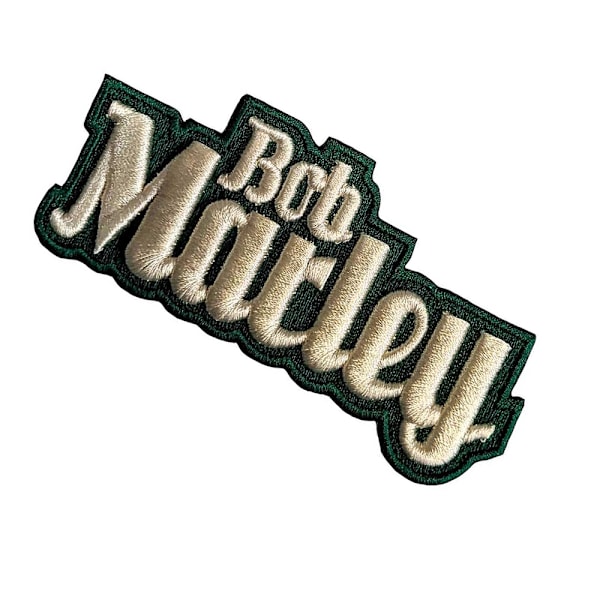 Bob Marley Vävd Textlogotyp Strykjärnslapp En Storlek Svart/Beige Black/Beige One Size
