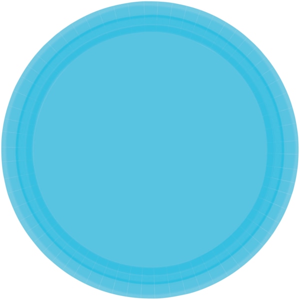 Amscan Pappers Tallrik (Förpackning om 8) One Size Caribbean Caribbean Blue One Size