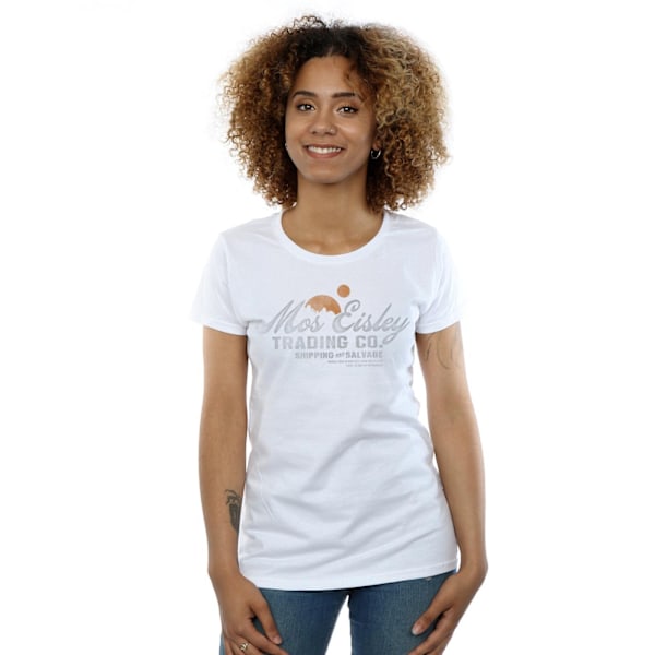 Star Wars Dam/Kvinnor Mos Eisley Trading Co Bomull T-shirt L White L