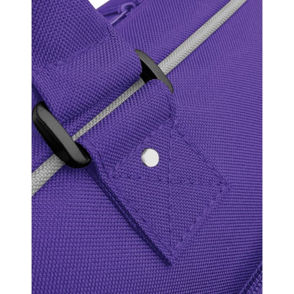 Bagbase Piped Messenger Bag One Size Lila/Ljusgrå Purple/Light Grey One Size