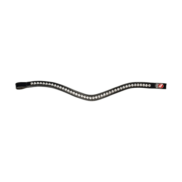 Kieffer Amy Snaffle Läder Hästgrimma Cob Svart Black Cob