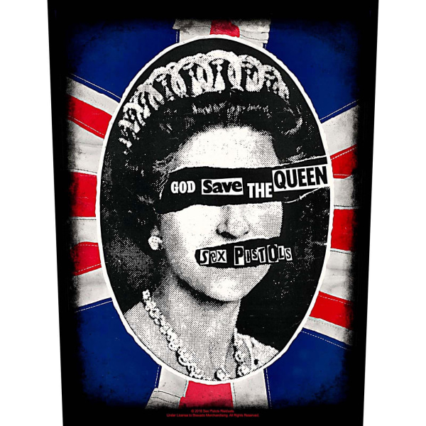 Sex Pistols God Save The Queen Patch One Size Blå/Svart Blue/Black One Size