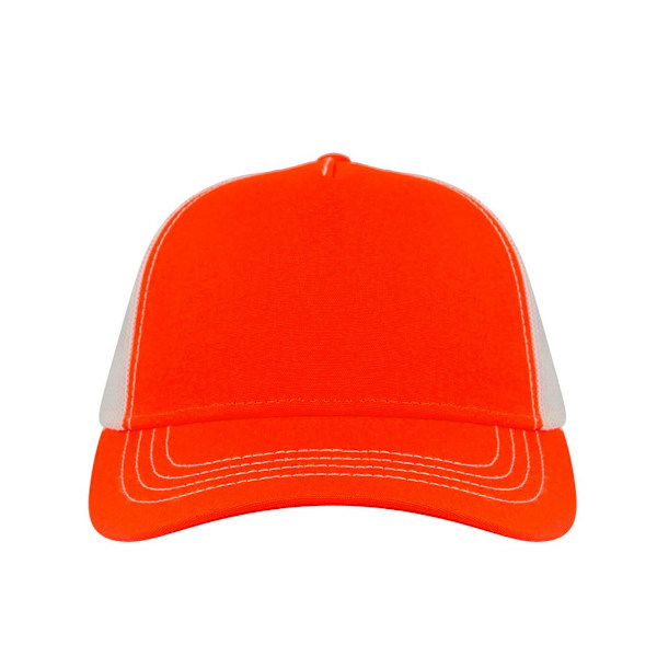 Atlantis Rapper Canvas 5 Panel Trucker Cap One Size Orange/Vit Orange/White One Size