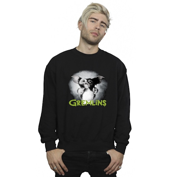 Gremlins Herr Scared Grön Sweatshirt 5XL Svart Black 5XL