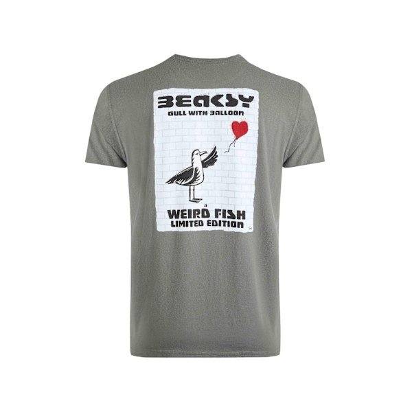 Weird Fish Herr Beaksy Artist T-Shirt 3XL Stormgrå Storm Grey 3XL