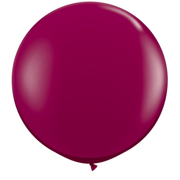 Qualatex 5 tum enkla latexpartyballonger (förpackning om 100) (48 färger) Sparkling Burgundy One Size