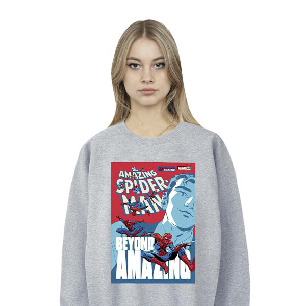 Marvel Womens/Ladies Spider-Man Beyond Amazing Cover Sweatshirt Navy Blue L