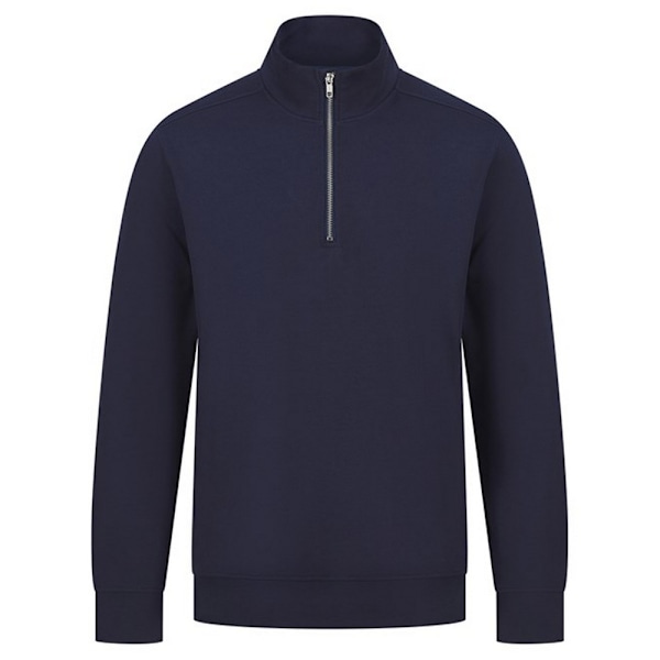 Henbury Unisex Vuxen Hållbar Kvarts Dragkedja Sweatshirt S Marinblå Navy S