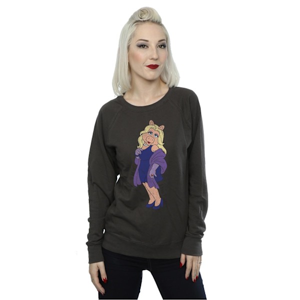 Disney Dam/Damer The Muppets Classic Miss Piggy Sweatshirt Light Graphite XS