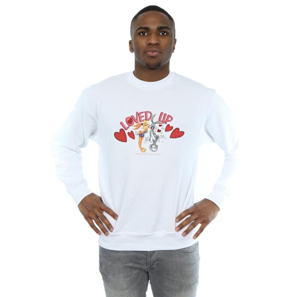 Looney Tunes Mens Bugs Bunny And Lola Valentine´s Day Loved Up White S