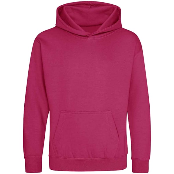 Awdis Barn/Kids Hoodie 9-11 År Rosa Hot Pink 9-11 Years