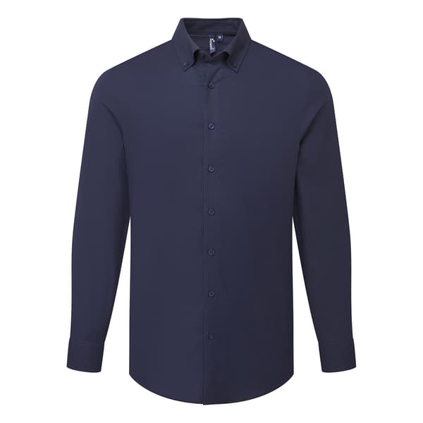 Premier Herr Supreme Oxford Långärmad Formell Skjorta M Svart Black M