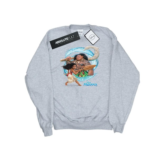 Disney Dam/Kvinnor Moana Och Maui Wave Sweatshirt S Sports Grå Sports Grey S