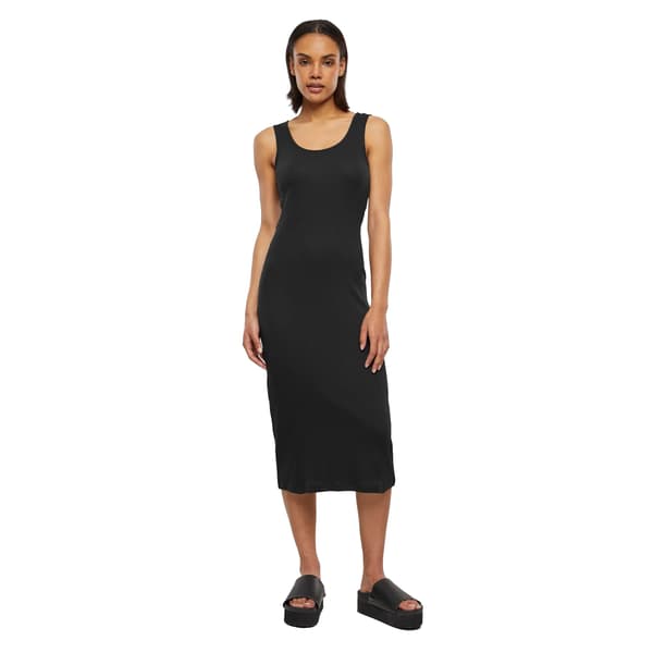 Urban Classics Dam Ribbad Klänning S Svart Black S