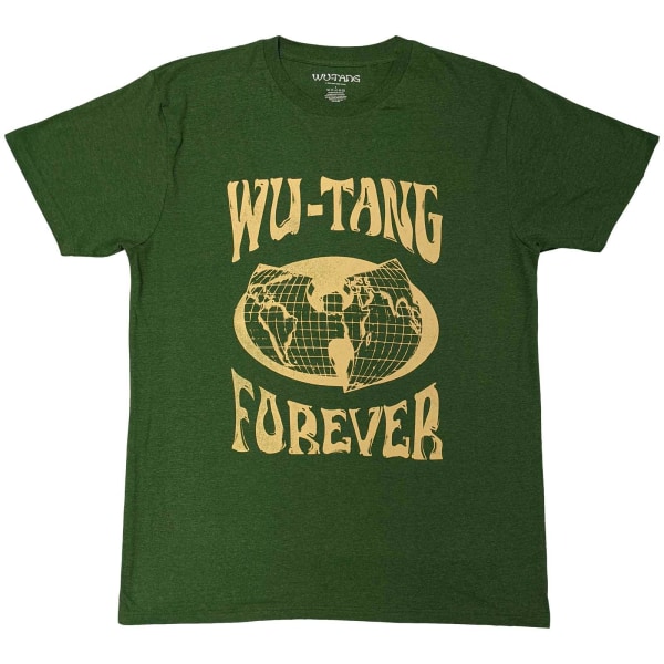 Wu-Tang Clan Unisex Vuxen Forever T-shirt L Grön Green L