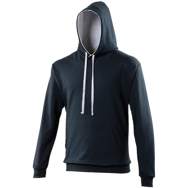 Awdis Varsity Hooded Sweatshirt / Hoodie XS New French Navy/Hea New French Navy/Heather Grey XS