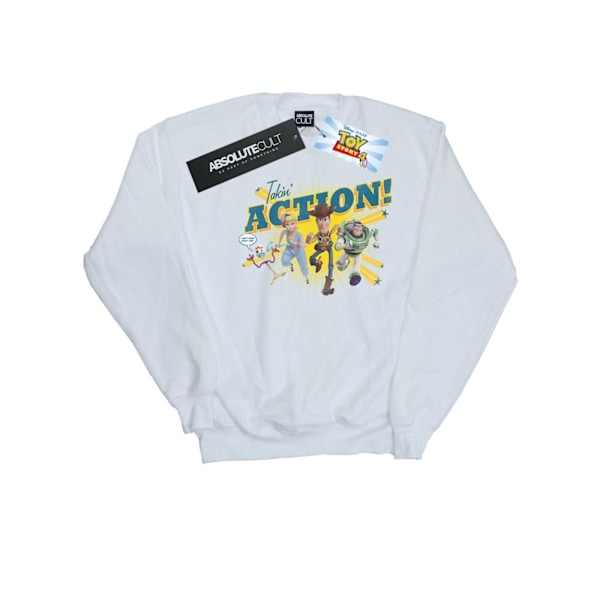 Disney Mens Toy Story 4 Takin´ Action Sweatshirt XXL Vit White XXL