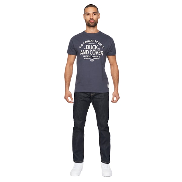 Duck and Cover Mens Hydras Straight Leg Jeans 40S Raw Wash Raw Wash 40S