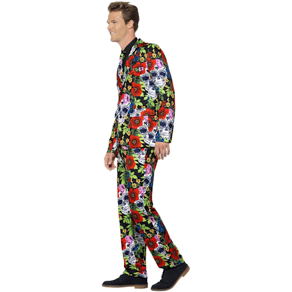 Smiffys Herr Day Of The Dead Kostym M Flerfärgad Multicoloured M