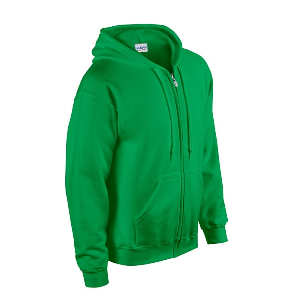 Gildan Mens Heavy Blend Full Zip Hoodie 3XL Irländsk Grön Irish Green 3XL