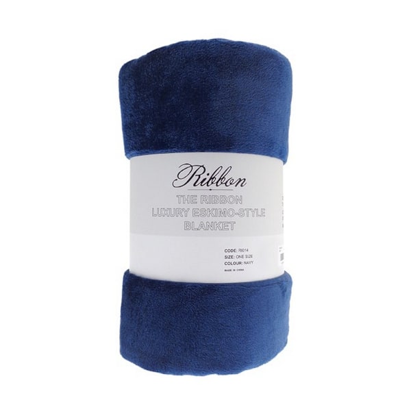 Ribbon Eskimo Style Polyester Hundfilt En Storlek Marinblå Navy One Size