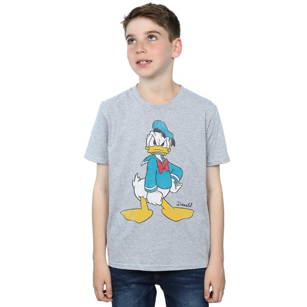 Disney Boys Angry Donald Duck T-shirt 7-8 år Sports Grey Sports Grey 7-8 Years
