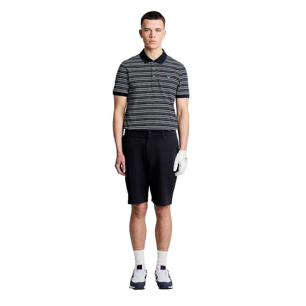 Lyle & Scott Herrrand Stripe Golf Pikétröja M Marinblå/Blå Navy/Blue M