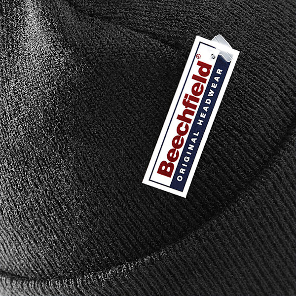 Beechfield Unisex Enfärgad Vintermössa / Huvudbonad (Perfekt för Black One Size