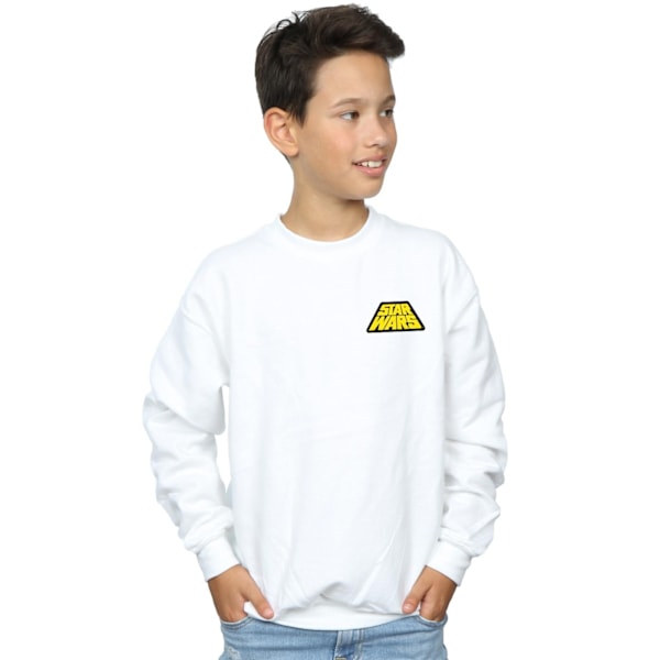 Star Wars Boys Japanska karaktärsmärke Sweatshirt 5-6 år Vit White 5-6 Years