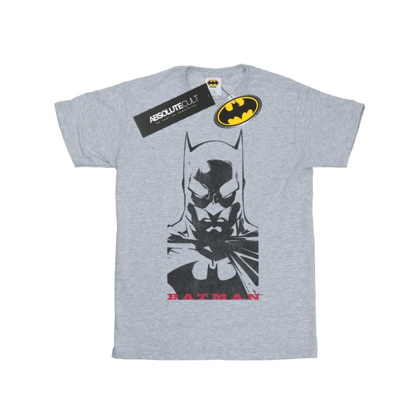 DC Comics Boys Batman Solid Stare T-shirt 7-8 Years Sports Grey Sports Grey 7-8 Years