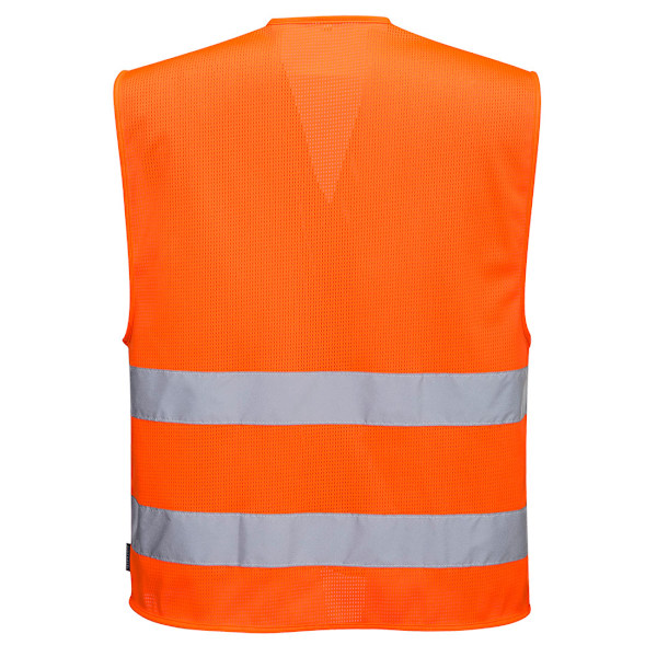 Portwest Mesh Säkerhets Hi-Vis Väst 4XL-5XL Orange Orange 4XL-5XL