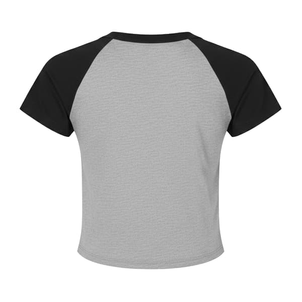 Bella + Canvas Dam Baby Micro-Rib Raglan T-shirt M At Athletic Heather/Black M