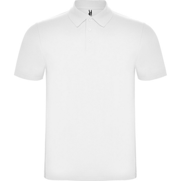 Roly Unisex Austral Kortärmad Pikétröja L Vit White L