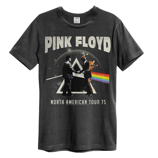 Amplified Unisex Vuxen Nordamerikansk Tour 75 Pink Floyd T-Shir Charcoal S