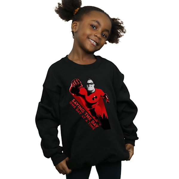 Disney Girls The Incredibles Räddningsdagen Sweatshirt 12-13 år Black 12-13 Years