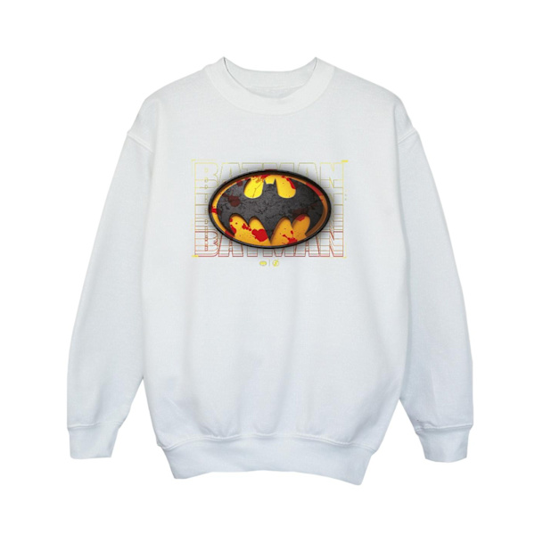 DC Comics Pojkar The Flash Batman Röd Splatter Sweatshirt 5-6 År White 5-6 Years