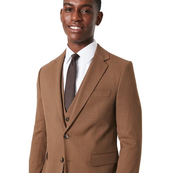 Burton Herr Plain Weave Slim Suit Jacket 44R Koppar Copper 44R