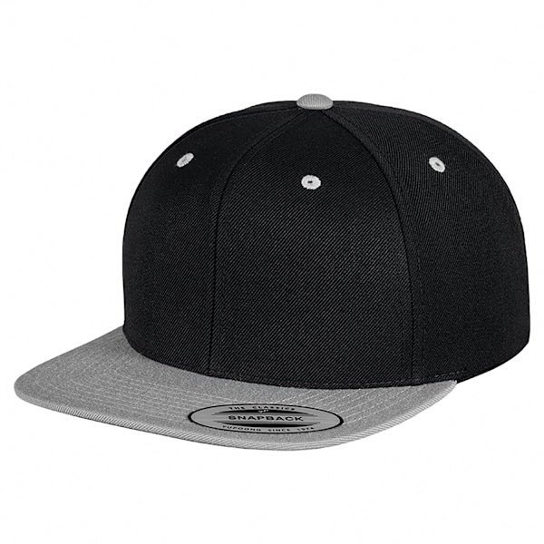 Yupoong herr The Classic Premium Snapback 2-Tone keps One Size B Black/ Silver One Size