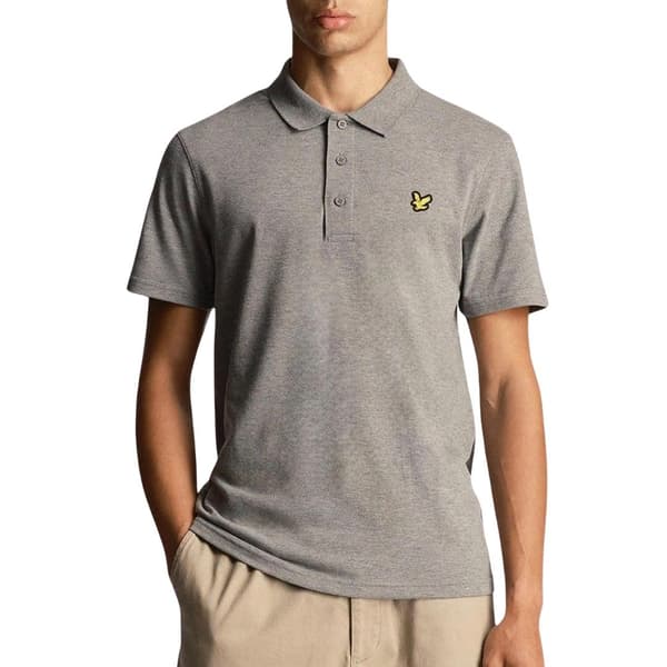 Lyle & Scott Herr Regular Sports Pikétröja M Grå Grey M
