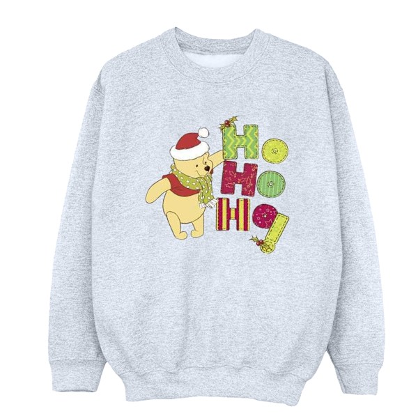 Disney Dam/Dam Winnie The Pooh Ho Ho Ho Scarf Sweatshirt Sports Grey M