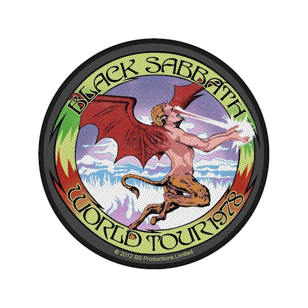 Black Sabbath World Tour 1978 Patch En Storlek Flerfärgad Multicoloured One Size