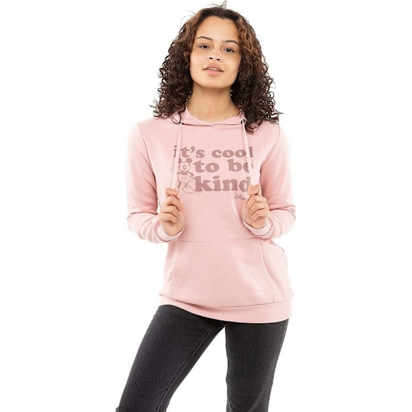 Disney Dam/Damer Det Är Coolt Att Vara Snäll Mickey Mouse Hoodie M Dusky Pink M