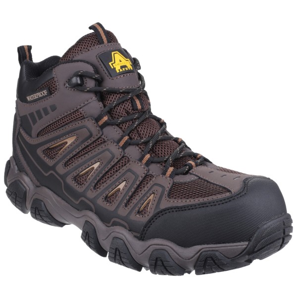 Amblers Safety Mens AS801 Rockingham Vattentät Non-Metal Hikin Brown 6 UK