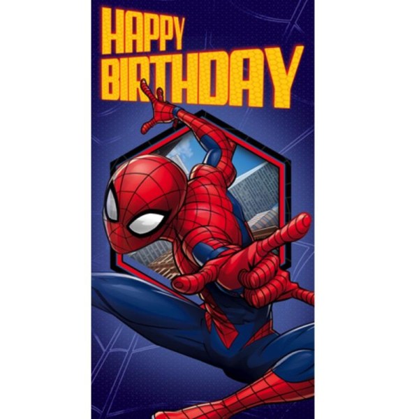 Spider-Man Paper Action Pose Födelsedagskort En one size Röd/Blå/Ye Red/Blue/Yellow One Size