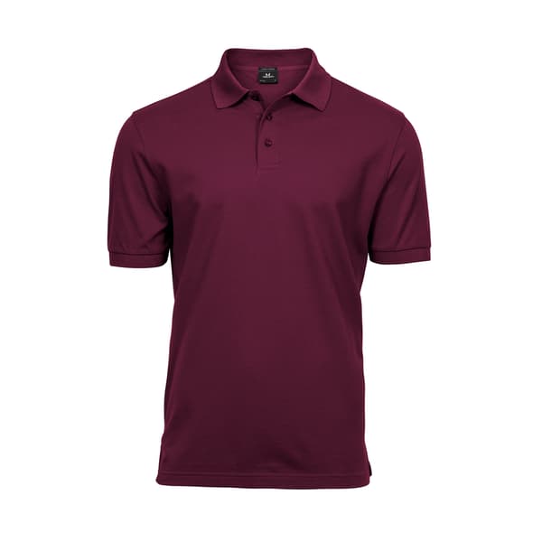 Tee Jays Herr Stretch Pikétröja S Vinröd Wine S
